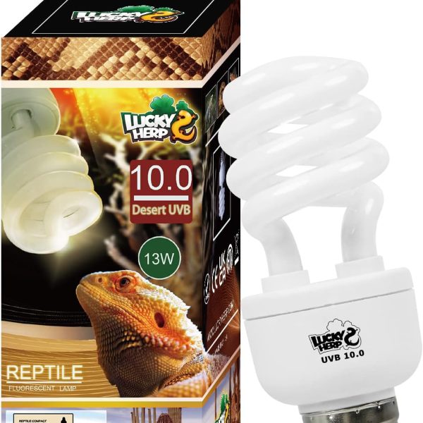 Lucky Herp Desert Reptile Light   UVA UVB 10.0-13 W